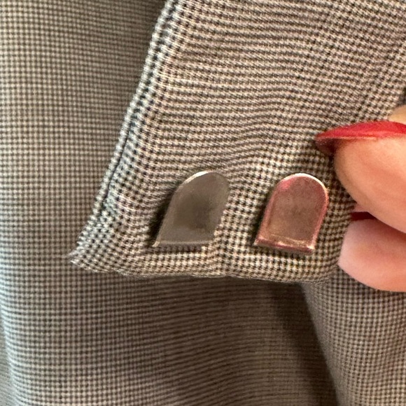 Ann Klein pantsuit! Small black and white check - Picture 7 of 8